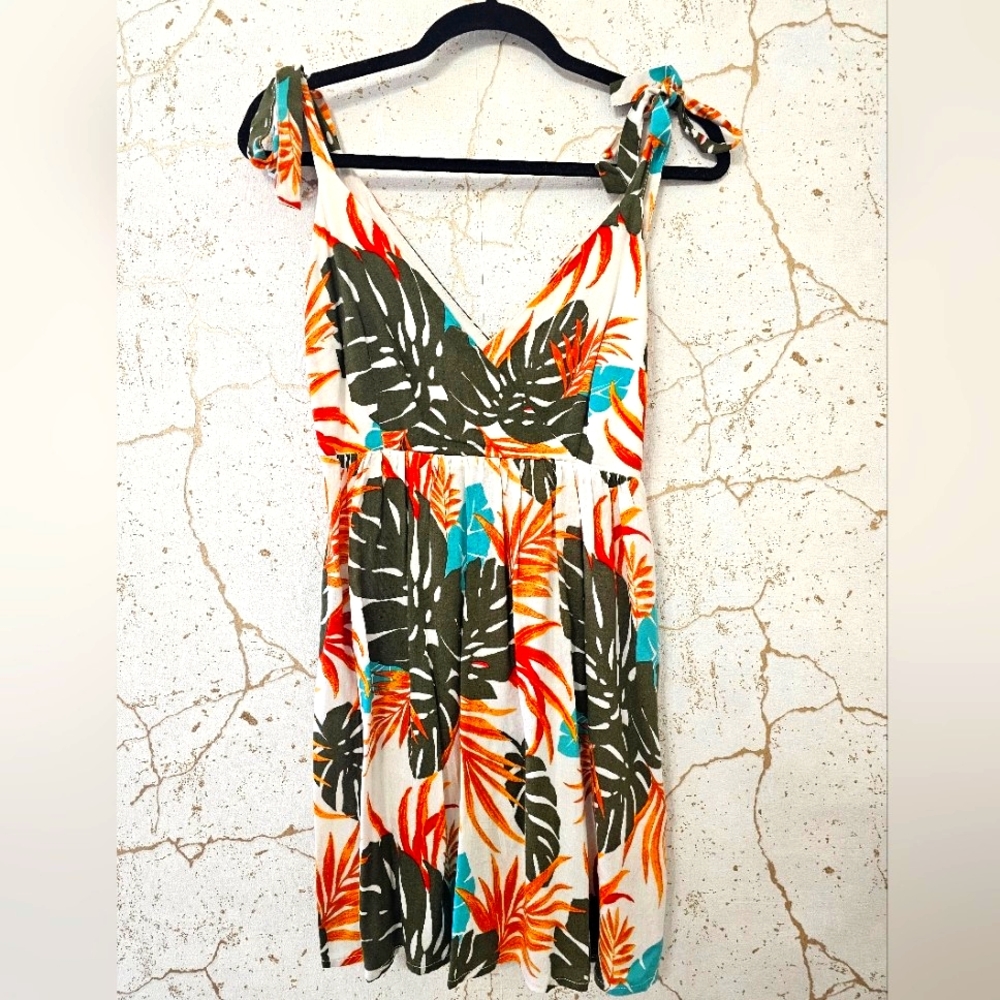 F21 Floral Hawaiian Dress